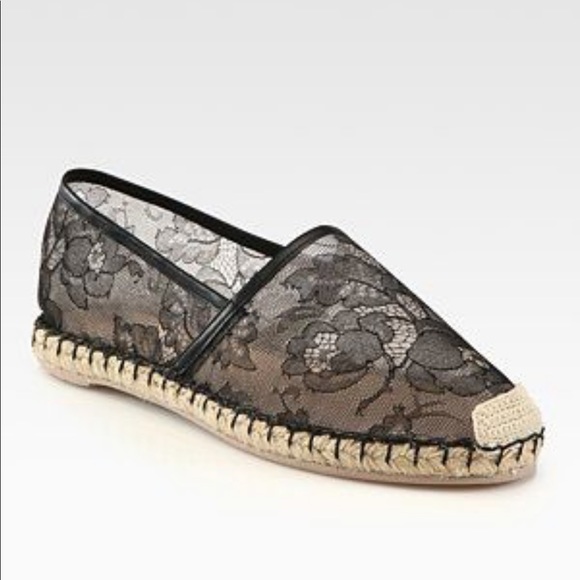 valentino lace espadrilles